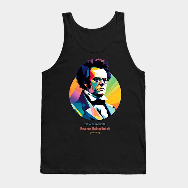 Franz Schubert in WPAP Tank Top by BAJAJU